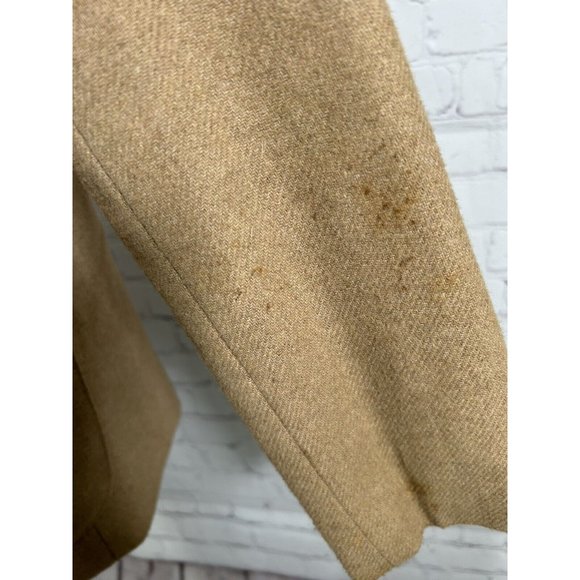 VTG The Fashion Place Solid Brown Wool Blend Two Button Blazer Jacket Women’s 10 - Picture 5 of 9